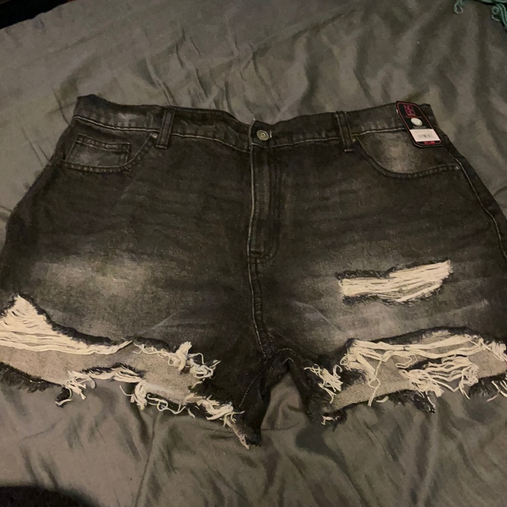 High rise mom fit shorts